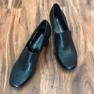 NWOT Franco Sarto 2.75 inch stacked block heel loafer-styled pump
